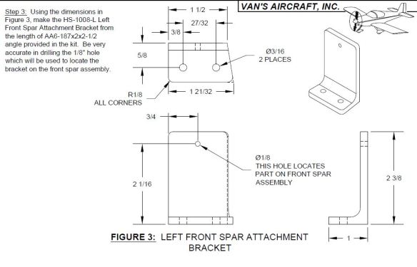 HS spar attachment bracket